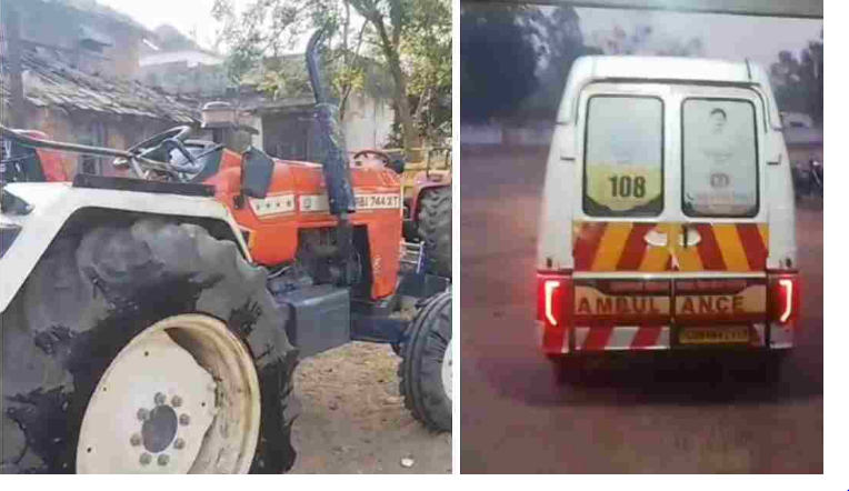 रेत से भरी ट्रैक्टर-ट्रॉली अनियंत्रित होकर पलटी, ड्राइवर सहित 3 मजदूरों की मौत