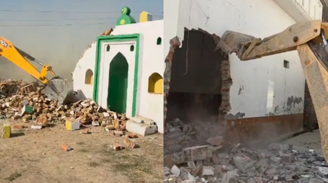सरकारी जमीन से इमामबाड़ा और ईदगाह ढहाए गए, बुलडोजर कार्रवाई